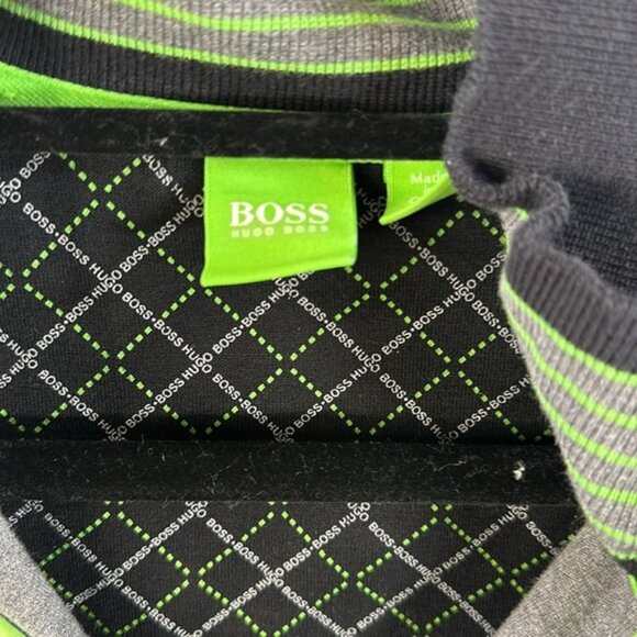 🧥👕 Hugo Boss Zip-Up Jacket - Gray and Black, Size XXL (Fits like XL) 👕🧥 - Picture 3 of 5